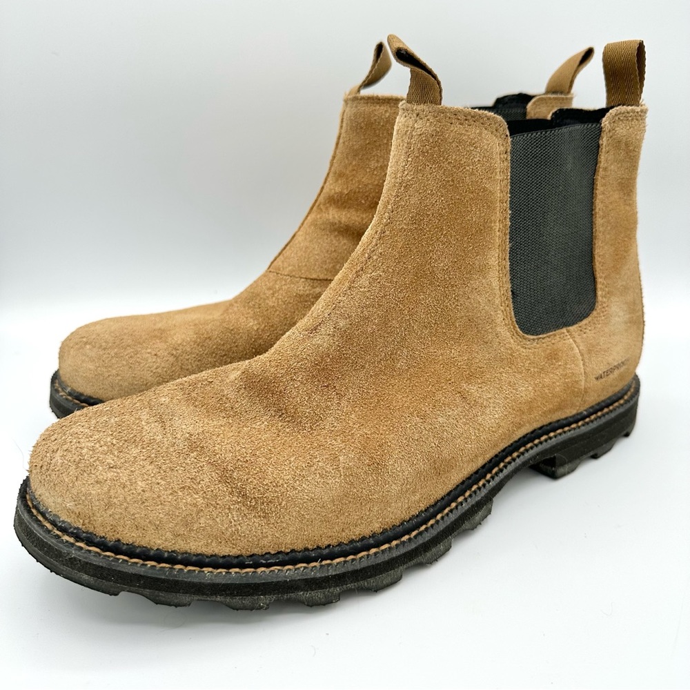 Sorel Madson Chelsea Waterproof Boot tan suede leather booties men’s